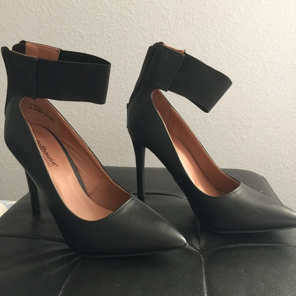 Dollhouse Ankle Strap Stiletto Shoes - Picture 1 of 7
